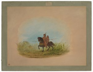 Noivos a Cavalo - Connibo de George Catlin