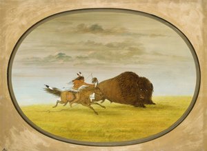 Caça ao búfalo de George Catlin