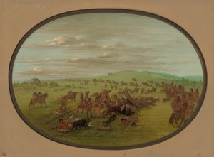 Camanches Mudança, 18611869. de George Catlin