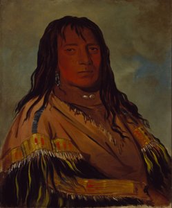 Chá-tee-wah-née-che, Sem Coração, chefe do bando Wah-ne-watch-to-nee-nah de George Catlin