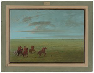 Connibos começando para cavalos selvagens de George Catlin