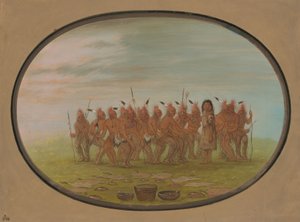 Dança ao Berdache - Saukie, 18611869. de George Catlin