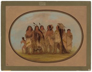 Índios Corvos Distintos de George Catlin