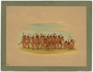 Dança dos cães - Sioux de George Catlin