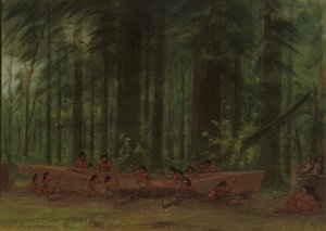 Escavando uma Canoa - Índios Nayas, 18551869.