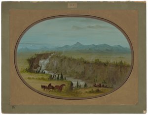 Cataratas do Rio Snake de George Catlin