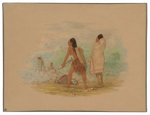 índios cabeça-chata de George Catlin
