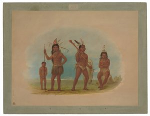 Quatro índios Arowak de George Catlin