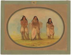 Quatro índios Kiowa de George Catlin