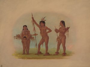 Quatro índios Mura, 18541869. de George Catlin