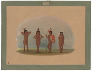 Quatro crianças Zurumati de George Catlin