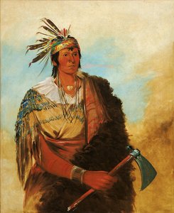 Go-to-ków-páh-ah, fica sozinho, um bravo ilustre de George Catlin