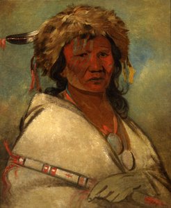 Grande Herói, um chefe, 1845. de George Catlin