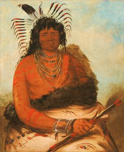 Háh-nee, o castor, um guerreiro de George Catlin