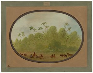Paragem para fazer um esboço de George Catlin