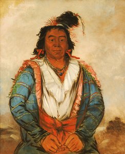 Mangueira-put-o-káw-gee, a Brave, 1834. de George Catlin
