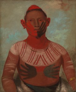 I-o-wáy, um dos principais guerreiros de Black Hawk de George Catlin