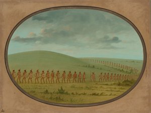 Arquivo Indiano - Iowa, 18611869. de George Catlin