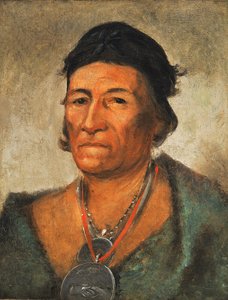 Ko-mán-i-kin, Onda Grande, um velho e ilustre chefe de George Catlin