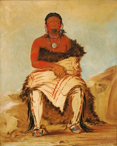 Lá-shah-le-stáw-hix, chefe dos homens, um Pawnee republicano de George Catlin