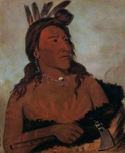 Mah-tó-che-ga, Urso Pequeno, um valente Hunkpapa de George Catlin