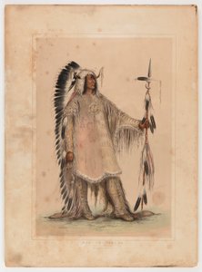 Mah-to-toh-pa, o chefe Mandan de George Catlin