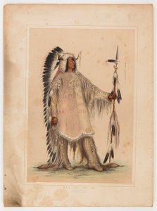 Mah-to-toh-pa, o chefe Mandan de George Catlin