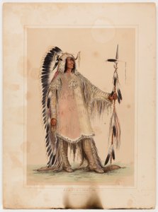 Mah-to-toh-pa, o chefe Mandan de George Catlin