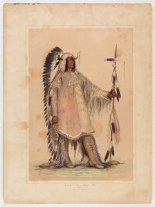 Mah-to-toh-pa, o chefe mandan de George Catlin