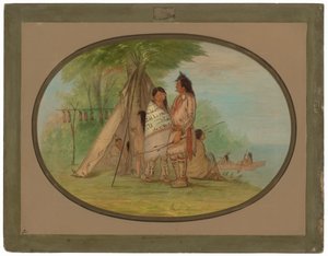 índios Nayas de George Catlin