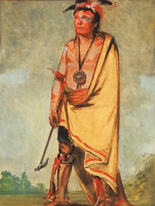 No-ak-chóo-she-kaw, Aquele que quebra os arbustos, 1828. de George Catlin