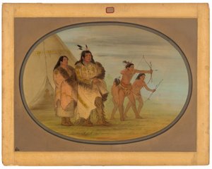 índios Ojibbeway de George Catlin