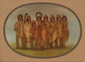 Índios Ojibbeway em Paris, 18611869. de George Catlin