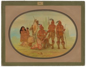 Índios Osage de George Catlin