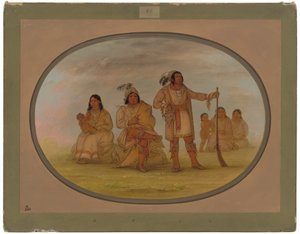 Osceola e quatro índios Seminolee de George Catlin