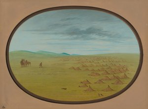 Vila do Cão da Pradaria, 18611869. de George Catlin