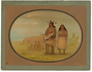 Chefe Riccaree e sua esposa de George Catlin
