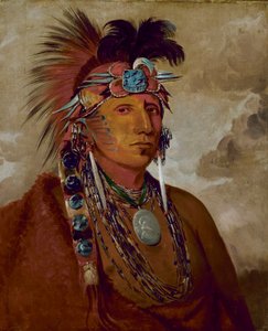 Shó-me-kós-see, O Lobo, um chefe de George Catlin