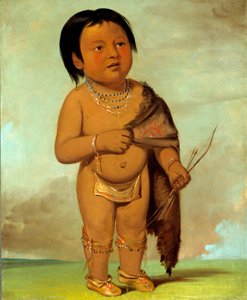 Tcha-aés-ka-ding, neto da gordura do dorso do touro búfalo de George Catlin