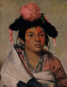 Tcha-cauk-o-ko-maugh, Grande Chefe, um Menino, de George Catlin