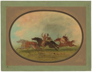 O Escalpador Escalpado - Pawnees e Cheyennes de George Catlin
