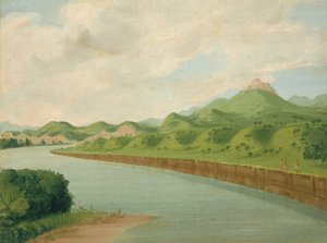 A Torre, 1100 milhas acima de St. Louis, 1832. de George Catlin
