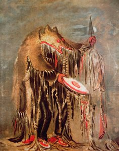 O Búfalo Branco, c.1840 (óleo sobre tela) de George Catlin