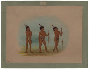 Três Crianças Auca de George Catlin