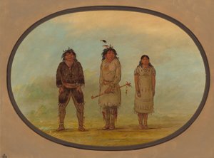 Três índios Selish, 18551869. de George Catlin