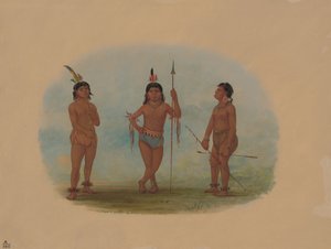 Três Jovens Tobos, 18541869. de George Catlin