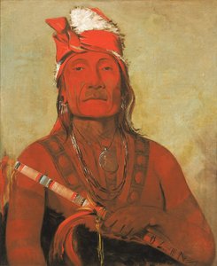 Toh-kí-e-to, pedra com chifres, um chefe de George Catlin