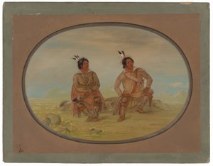 Dois índios Choctaw de George Catlin