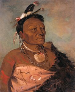 Wee-tá-ra-shá-ro, chefe da tribo de George Catlin