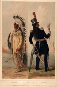 Wi-jun-jon. Um chefe Assinneboin. de George Catlin